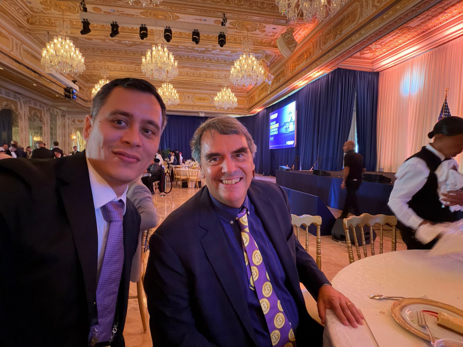 Tim Draper and Morten Christensen at Mar-a-lago
